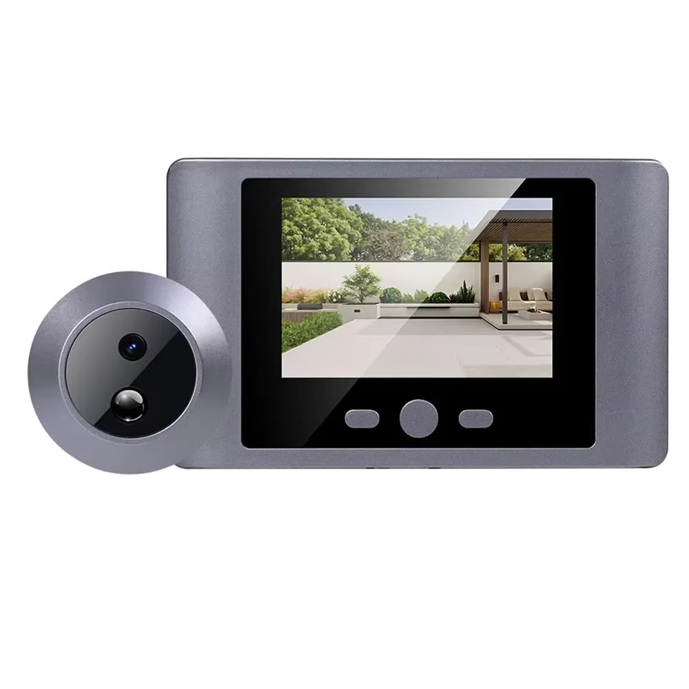 Дверная ячейка Yuezhe 3MP iCAM365 с IPS-экраном 4,3" и ночным режимом PIR Wi-Fi Black (300PE)