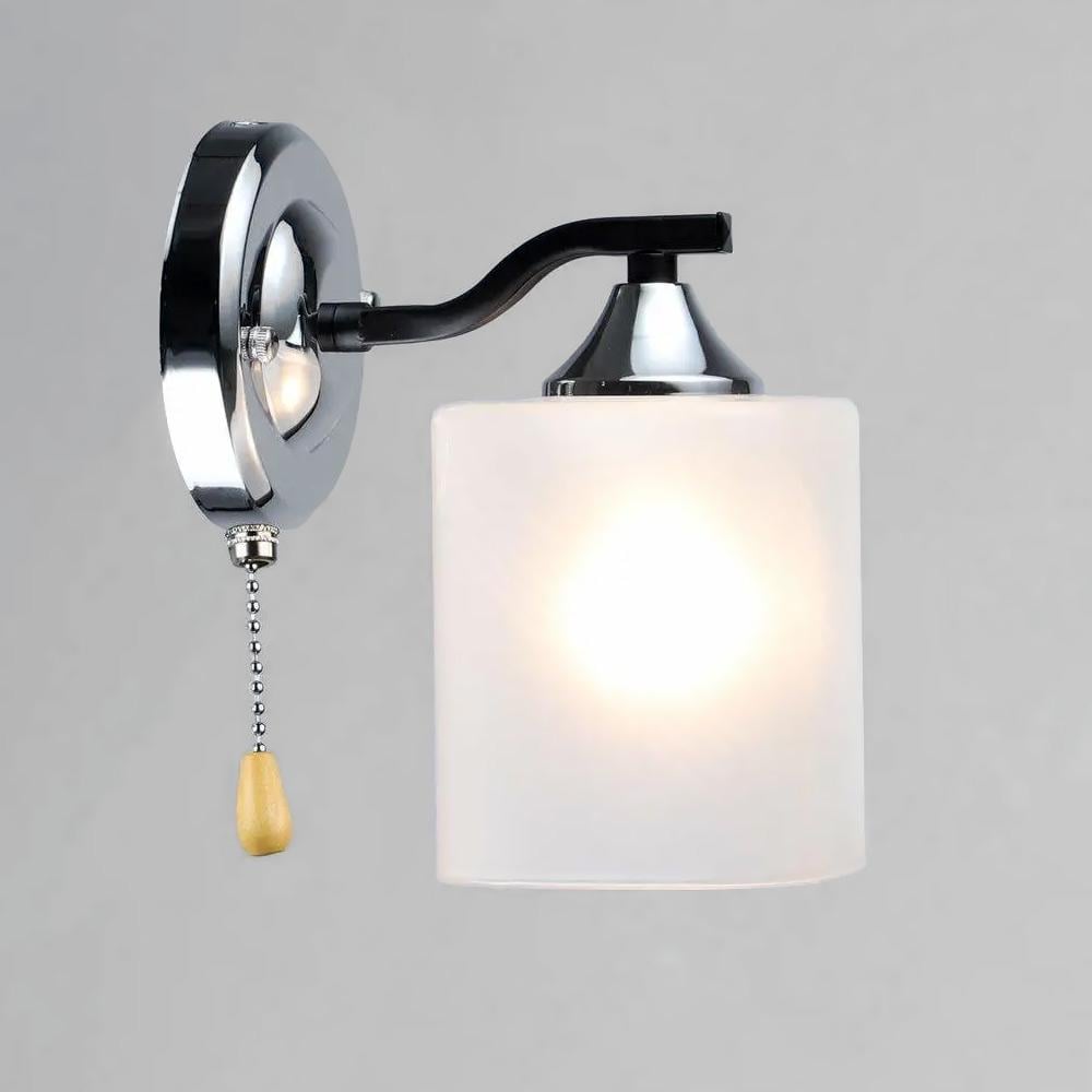 Світильник настінний Light House SRS-20237/1W BK/CH Чорний/Хром