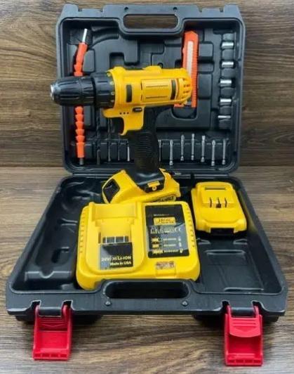 Шуруповерт акумуляторний з набором інструментів у кейсі 24V (20552001380) - фото 5