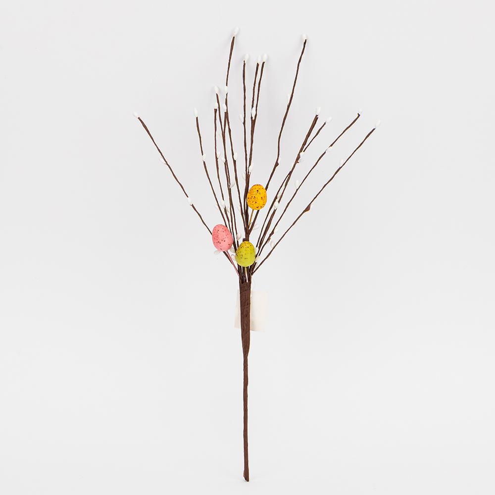Декоративная веточка Пасхальные яйца 42 см (5107-001/4)