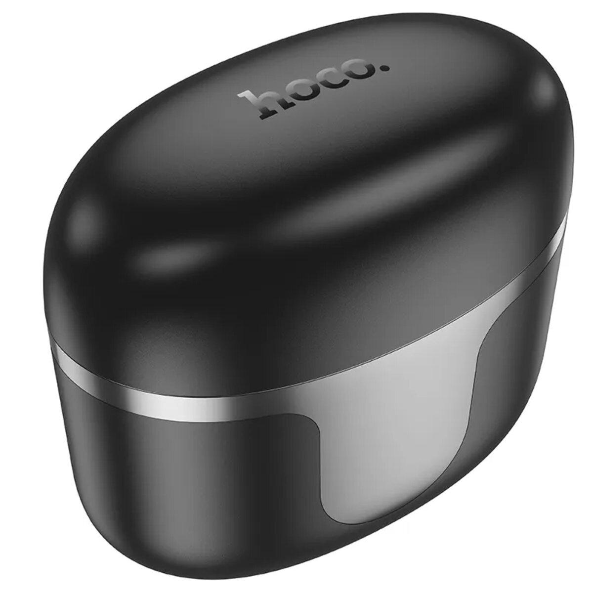 Навушники бездротові Hoco EQ7 Snowflake true wireless BT5.3 headset 300 mAh Black (6942007617727) - фото 2