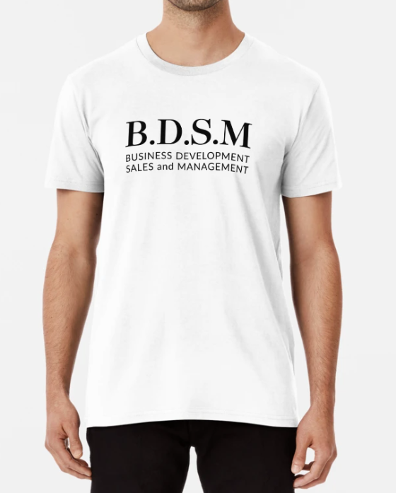 Футболка мужская Stedman с принтом BDSM Business XXXL Белый (ПН204-12)