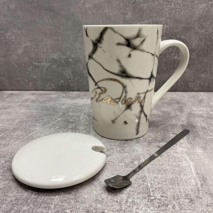 Чашка Olens O8030-81 Radient з кришкою керамічна з ложкою 375 мл - фото 4 Чашка Olens O8030-81 Radient з кришкою керамічна з ложкою 375 мл - фото 4