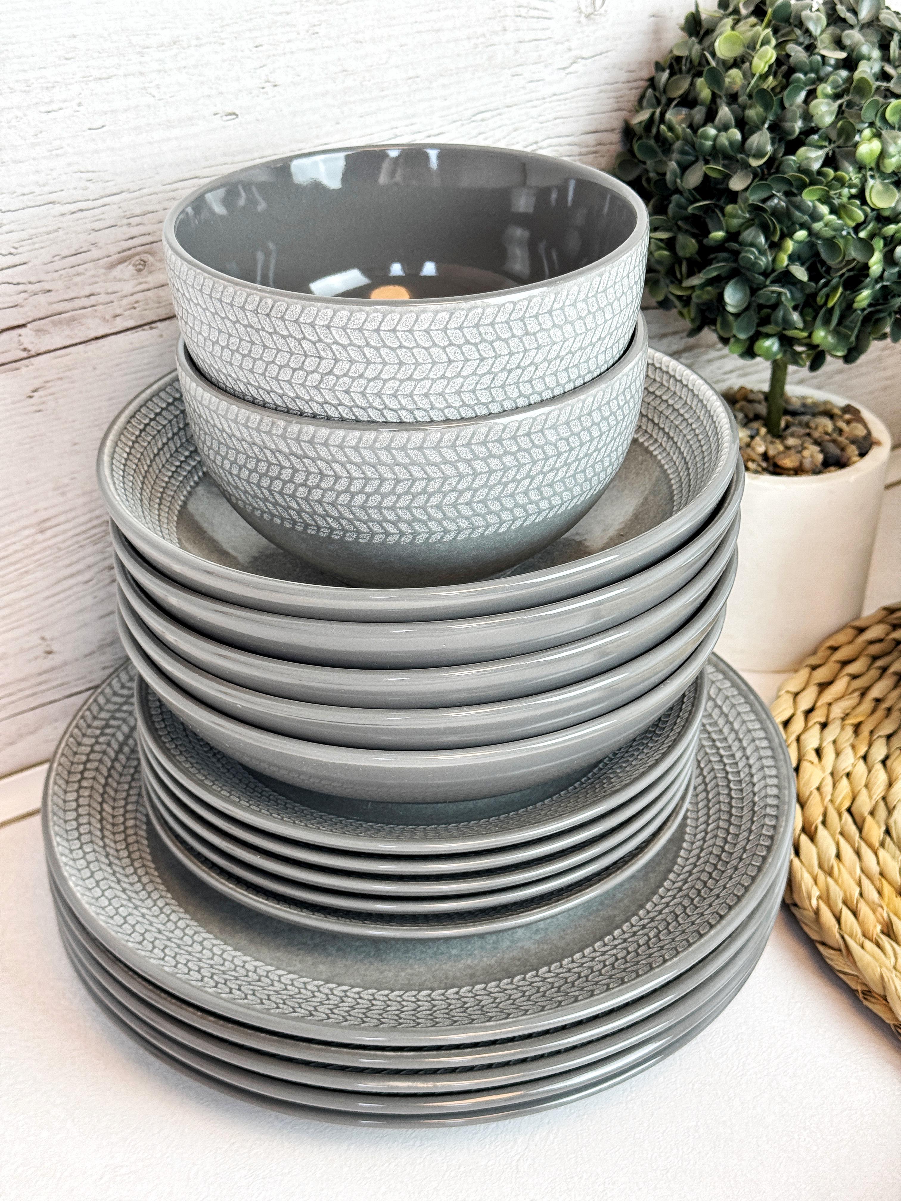 Столовый сервиз Intrendo Antigo IN0030ANT 30 пр. Grey