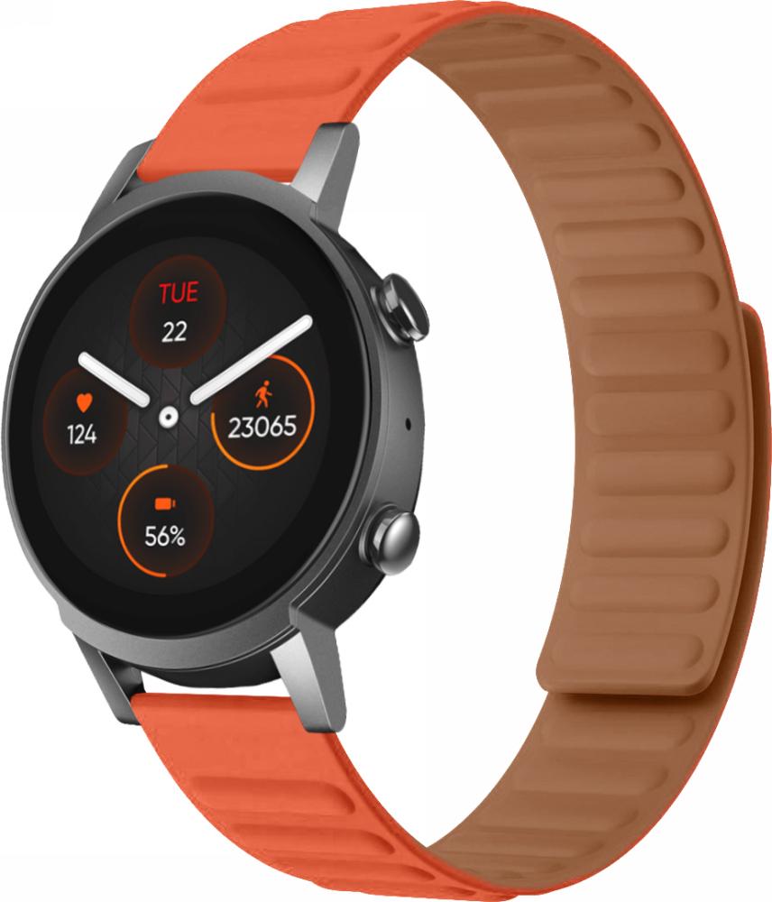 Ремешок Magneter для Mobvoi TicWatch E3 Orange (26765-2C)