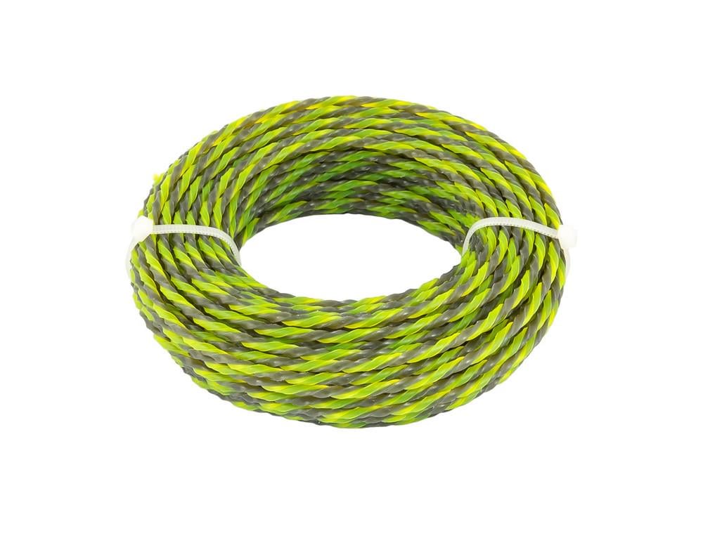 Леска для триммера Mastertool GM Spiral Square 2.70 мм 15 м двухцветная бесшумная (14272)