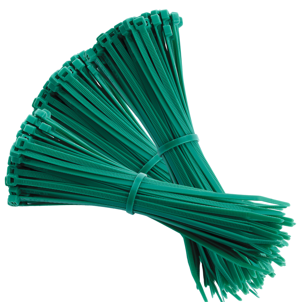 Хомуты стяжки пластиковые универсальные 1000 шт. 3х100 мм Зеленый (styaygki_100_green)