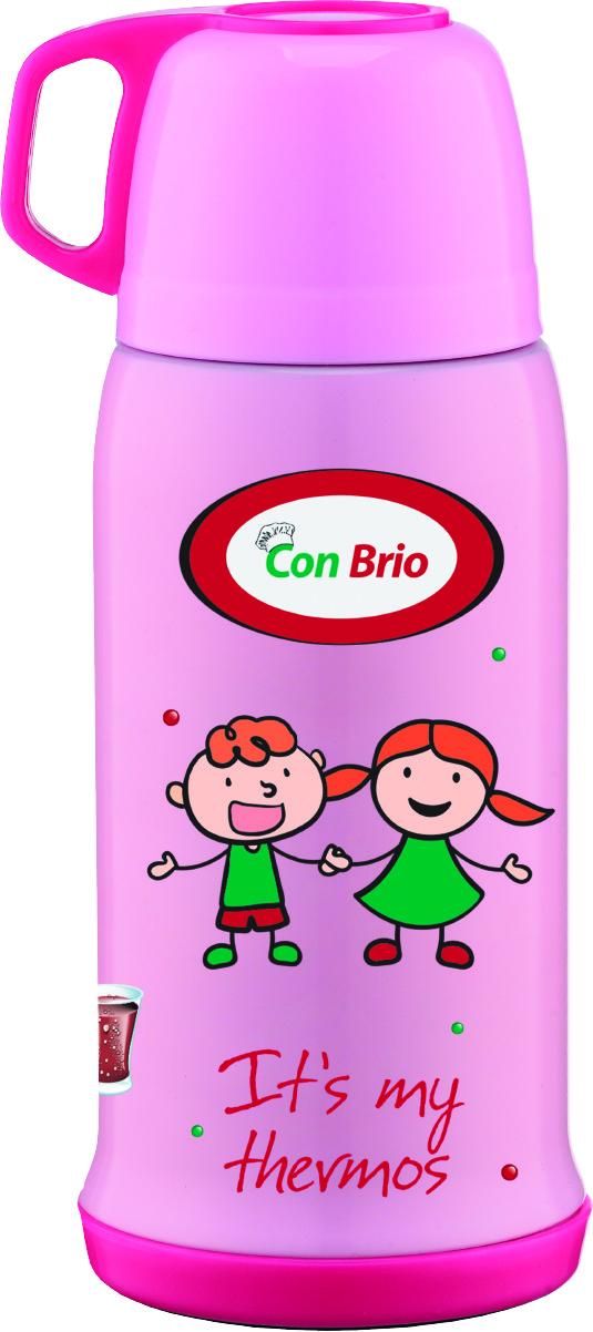 Термос питьевой Con Brio из нержавеющей стали 0,5 л Розовый (CB-346)