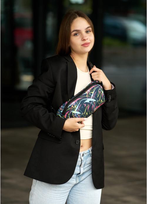 Поясная сумка женская Sambag Abstract тканевая (925038617)