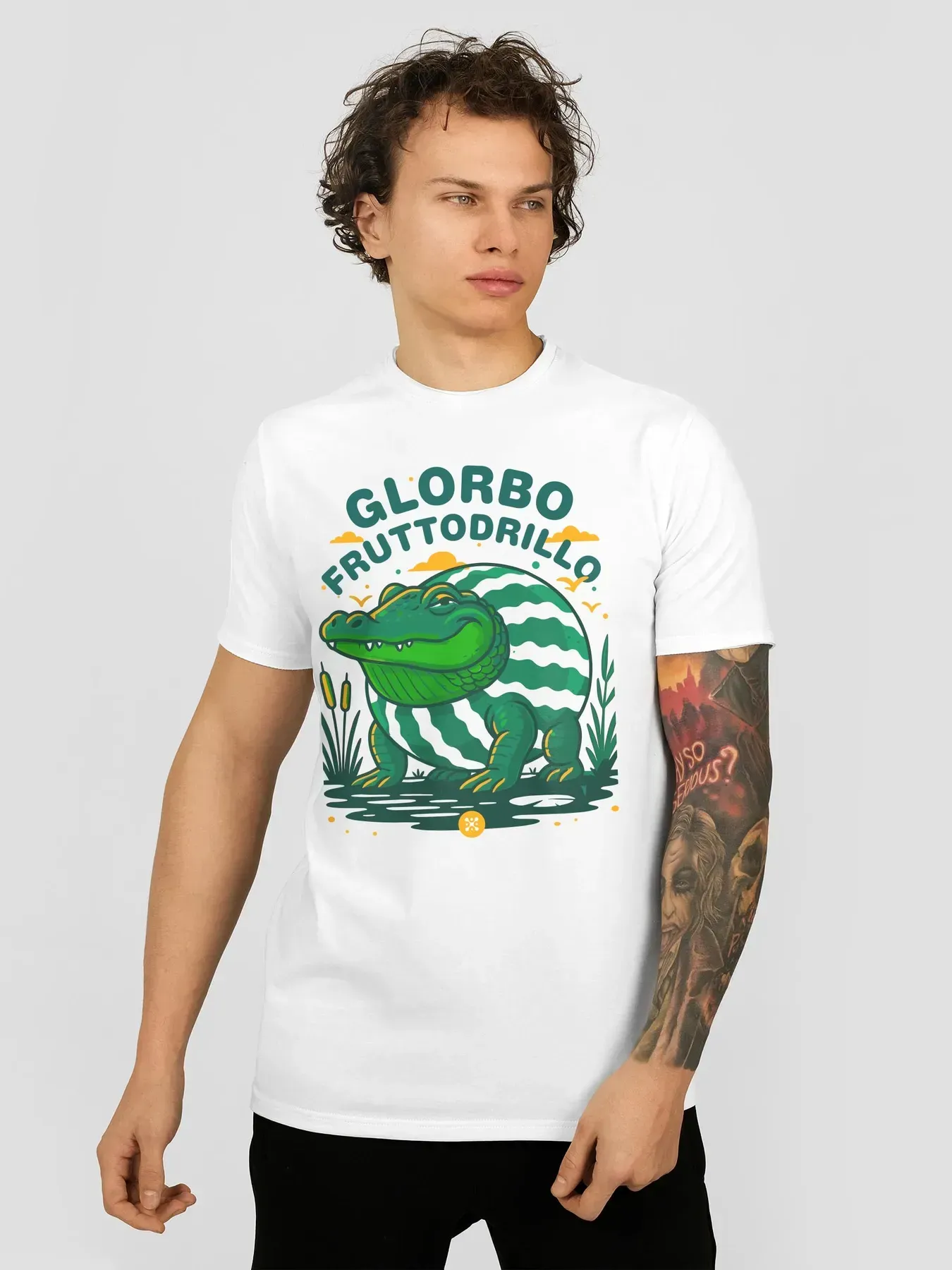 Футболка мужская "Glorbo Fruttodrillo" M Белый (27188402)