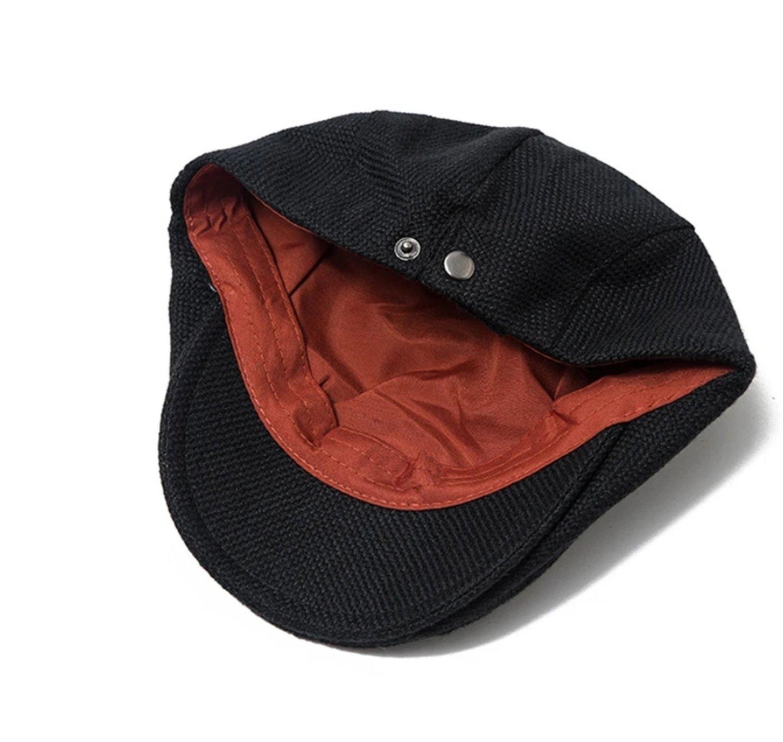 Кепка-берет з регулятором лляна унісекс Чорний (24762856) - фото 2 Кепка-берет з регулятором лляна унісекс Чорний (24762856) - фото 2