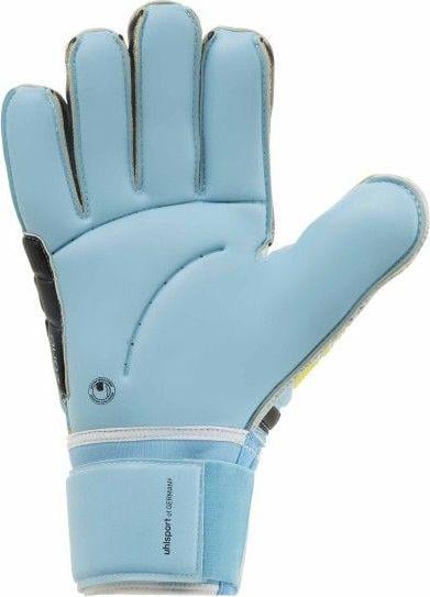 Перчатки вратарские Uhlsport Eliminator Absolutgrip 1000121 01 р. 10 Черно-желто-голубой - фото 2