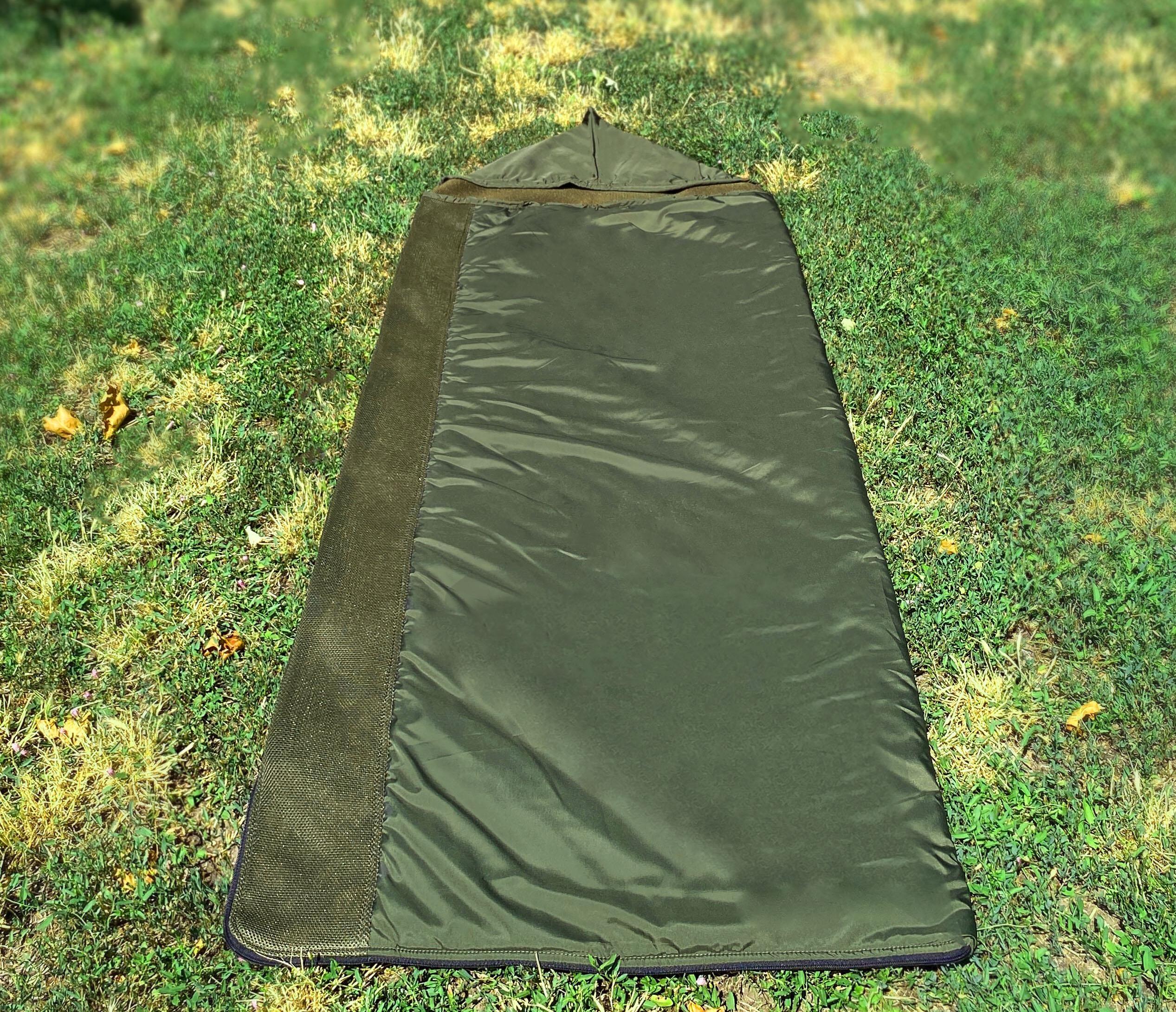 Спальник-ковдра літній ЗСУ легкий 3D москітна сітка з подушкою Олива