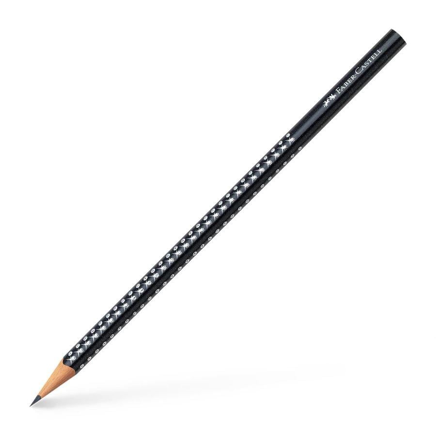 Карандаш чернографитный Faber-Castell GRIP SPARKLE Black (118299) Карандаш чернографитный Faber-Castell GRIP SPARKLE Black (118299)
