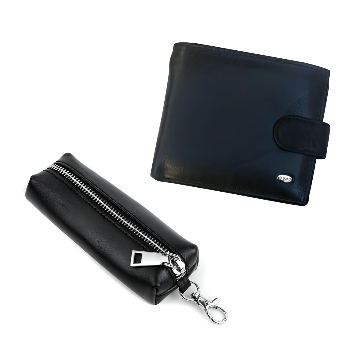 Кошелек кожаный мужской и ключница (1267)