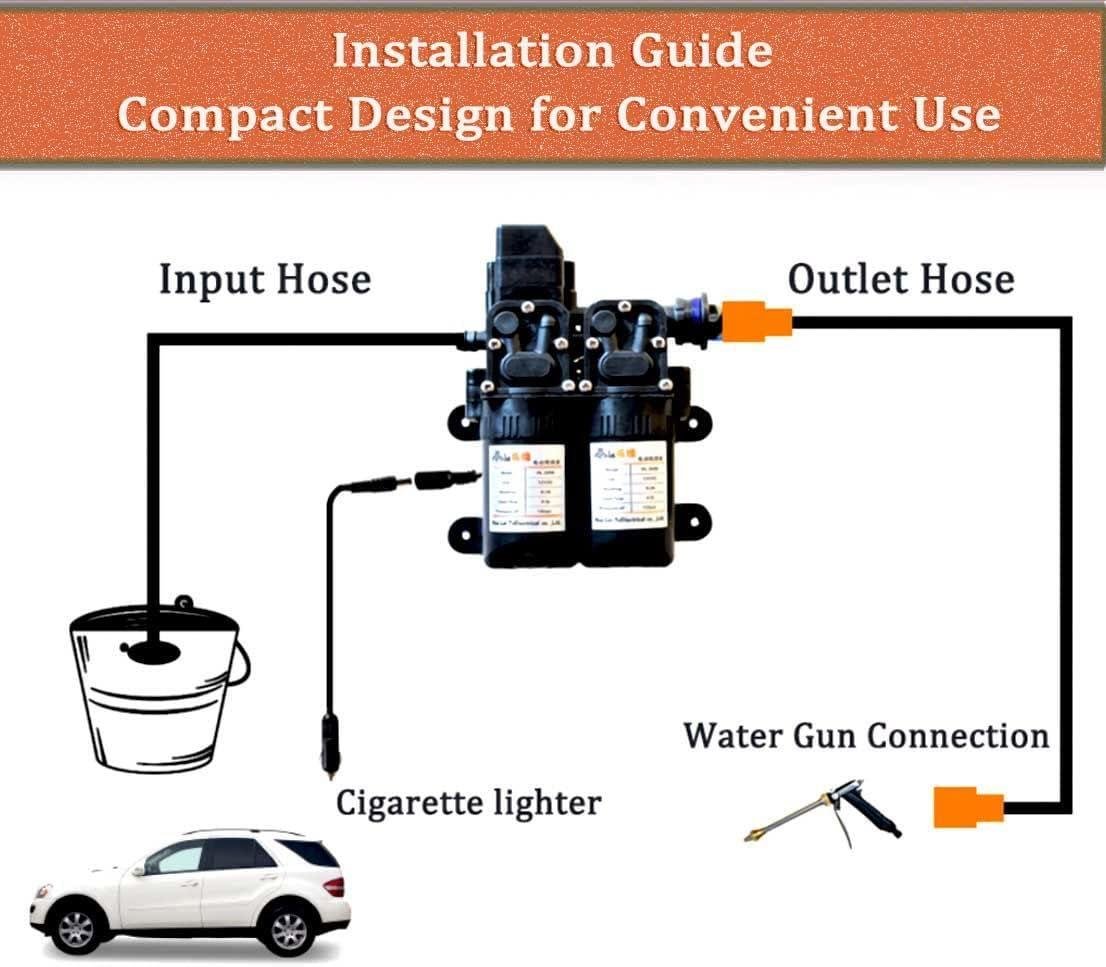 Автомойка портативная высокого давления AutoExpert CW-103 от прикуривателя 12В или 220В сети 9 л/мин 0,85 МПа (1697181149) - фото 6 Автомойка портативная высокого давления AutoExpert CW-103 от прикуривателя 12В или 220В сети 9 л/мин 0,85 МПа (1697181149) - фото 6