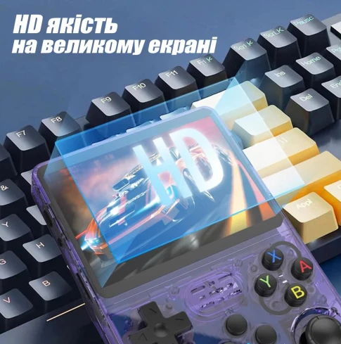 Ігрова ретро консоль Game Master R36S 1/64GB 15000 ігор Black - фото 4
