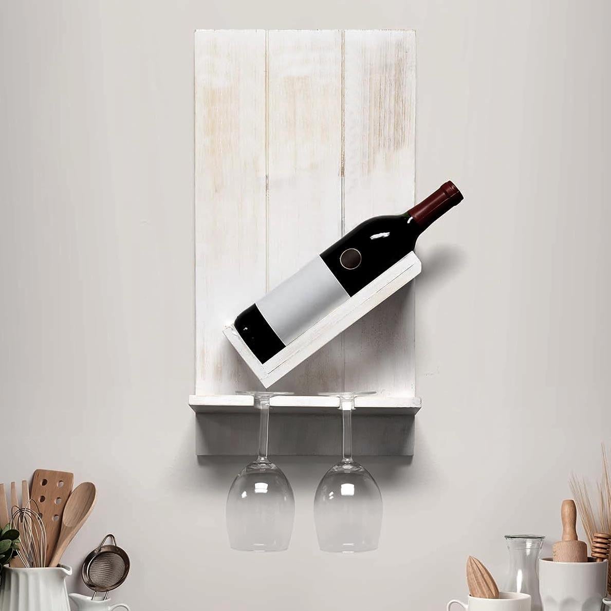 Полка для вина настенная из дерева Хикари Браш (ПНК-002422)