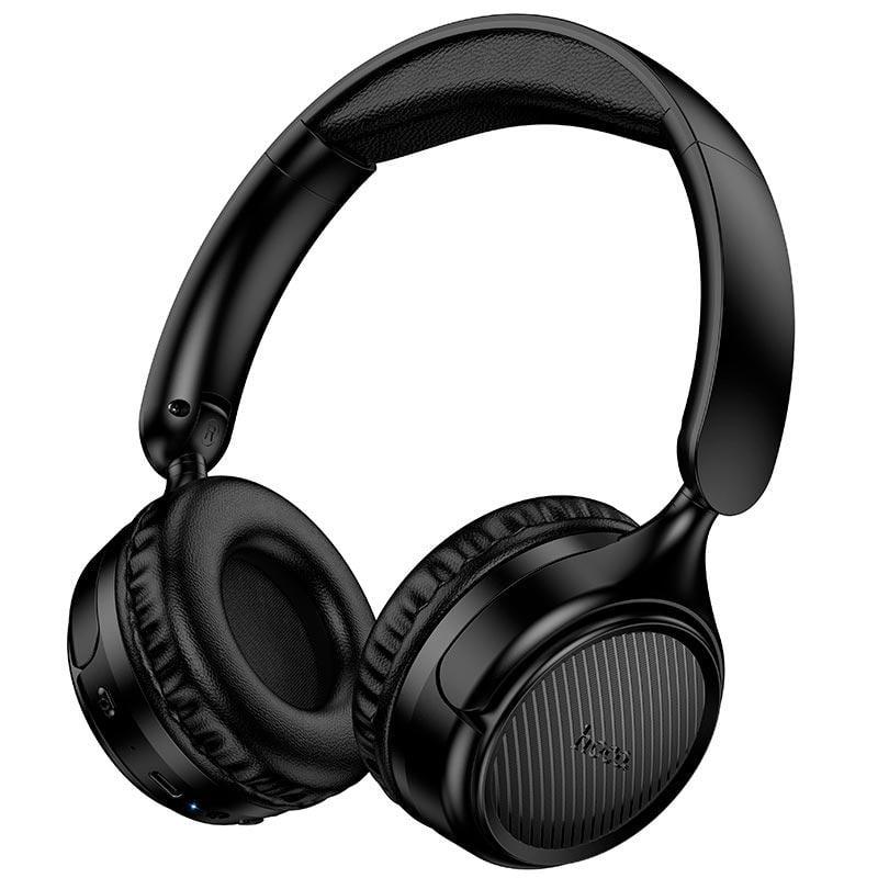 Гарнитура беспроводная Hoco W66 Wave с микрофоном Bluetooth 5.4 AUX IPX4 до 32 ч Black (26792)