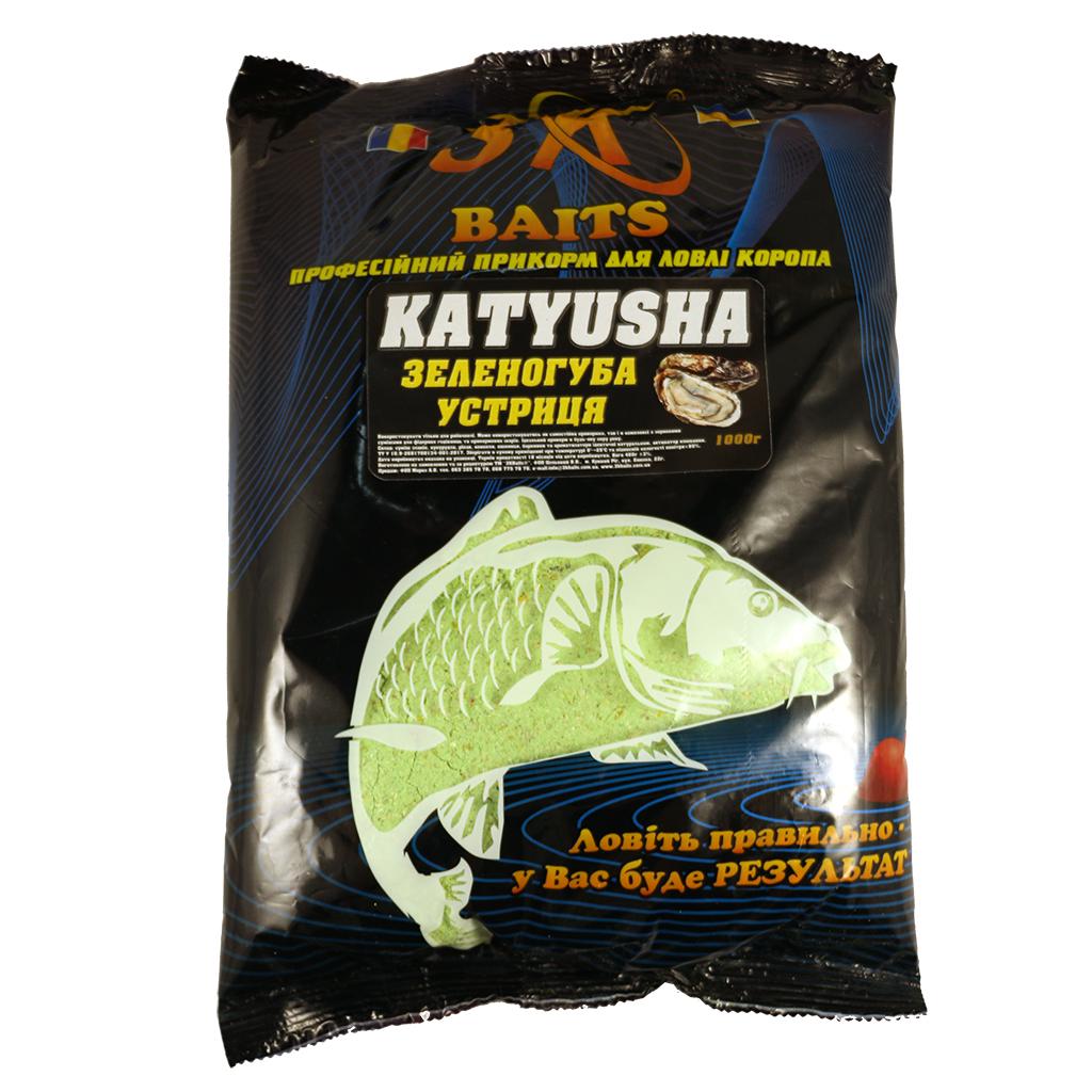 Прикормка 3KBaits KATYUSHA 1000 г Зеленогуба мушля (3KB1130)