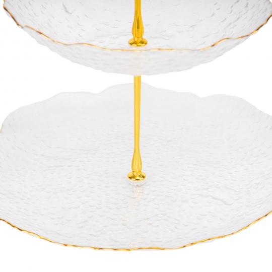 Блюдо 3-х ярусное Elisey Горный хрусталь стеклянное 35 см Прозрачный (135-81- 9219-033) - фото 4 Блюдо 3-х ярусное Elisey Горный хрусталь стеклянное 35 см Прозрачный (135-81- 9219-033) - фото 4