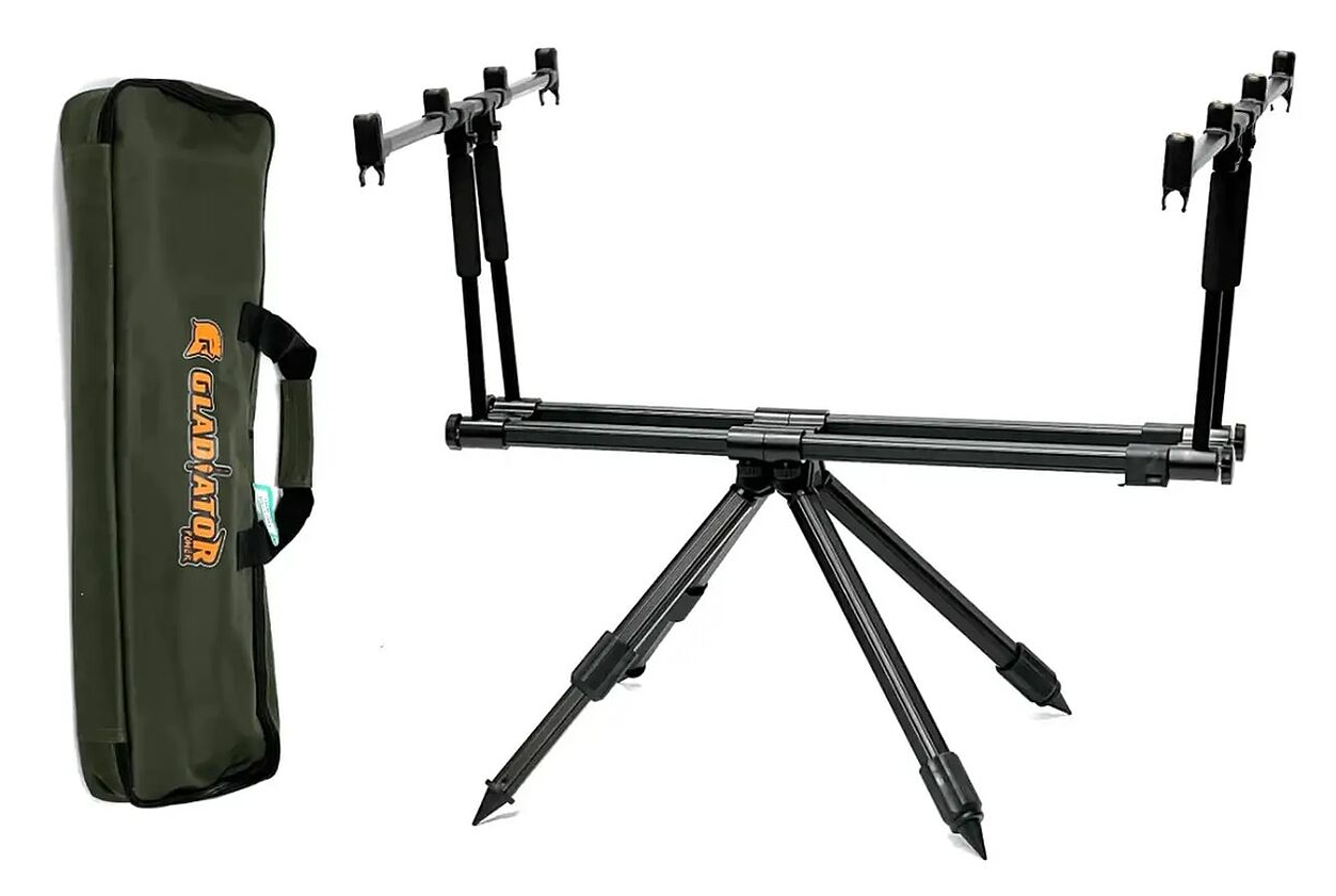 Род-под на 4 вудилища Gladiator RP188 Black (GL8166) - фото 2 Род-под на 4 вудилища Gladiator RP188 Black (GL8166) - фото 2