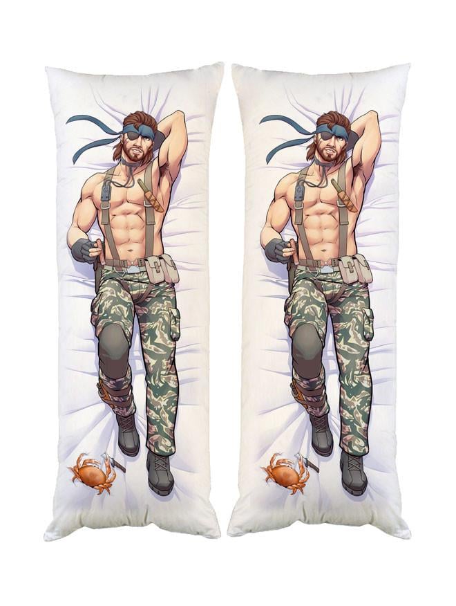 Подушка дакимакура Metal Gear Solid декоративная ростовая для обнимания двусторонняя 50x170 см (1834014590)