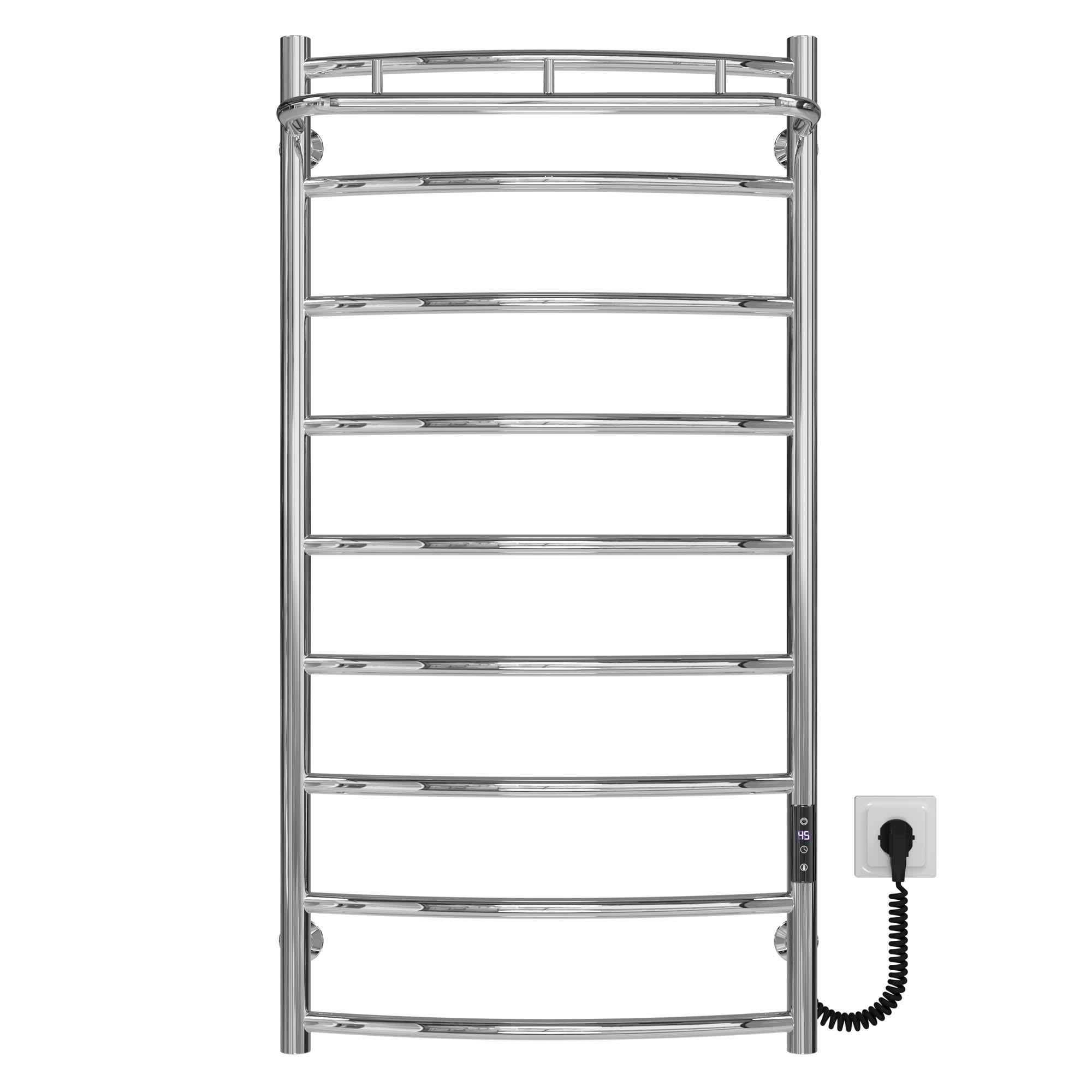 Полотенцесушитель электрический Deffi Классик N П9 JD03 правое подключение нержавеющая сталь 500х1000 мм Хром (C.KN.100.50.9.E.C.R.1)