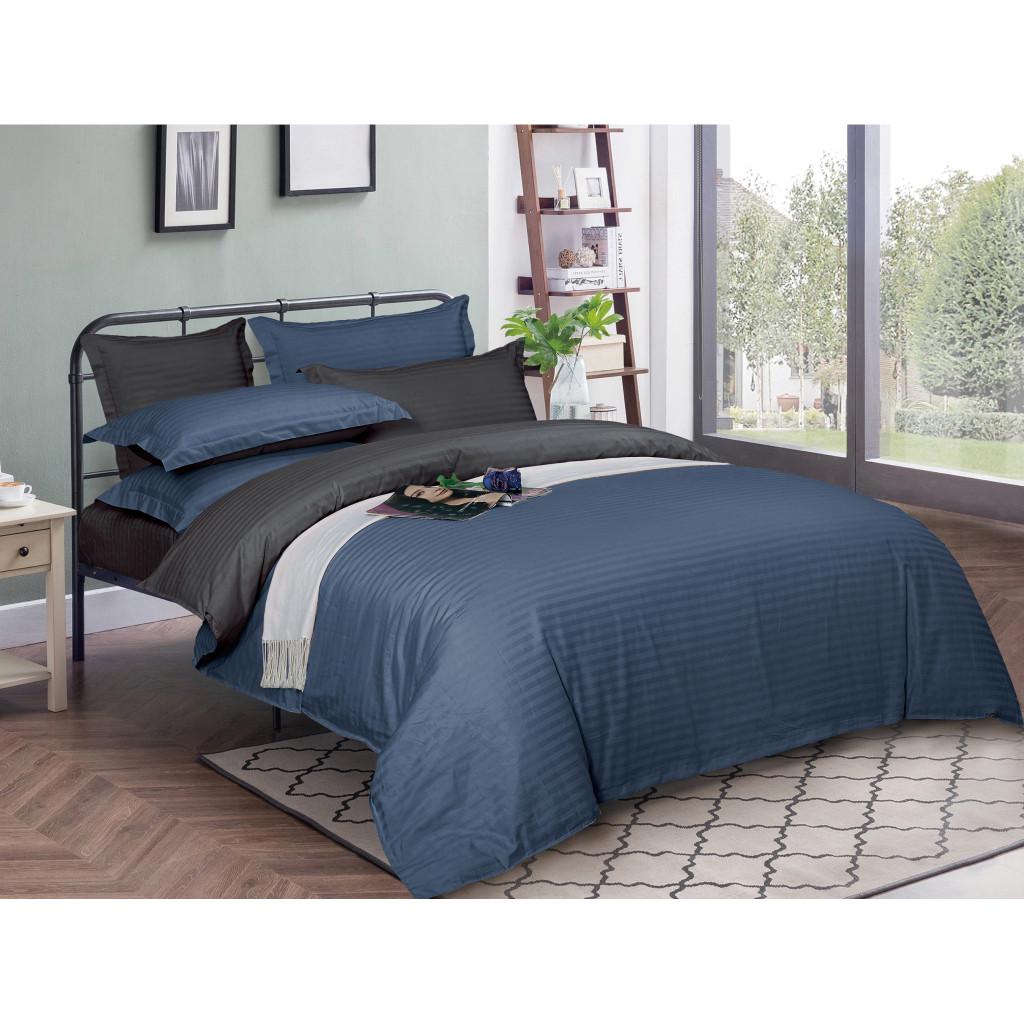 Комплект постельного белья MirSon Satin-Stripe 30-0020+30-0012 Ennayard 143х210 см полуторный (2200005266069)