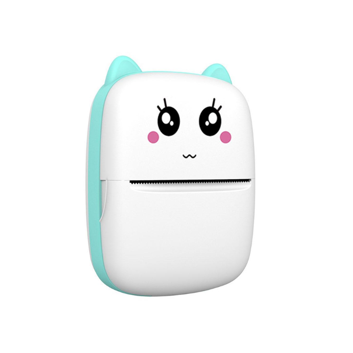 Термопринтер портативный детский Smart Mini Printer Голубой (FPV-062-Blue)