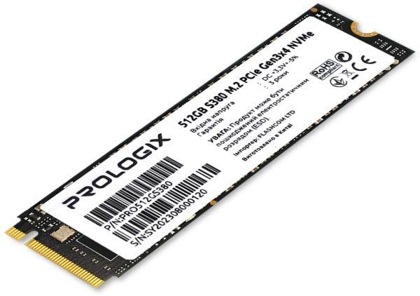 SSD-накопитель PrologiX S380 512GB M.2 2280 PCIe 3.0 x4 NVMe TLC (PRO512GS380)