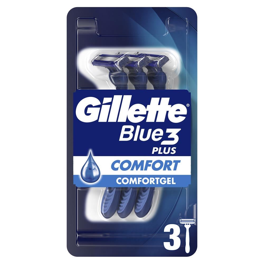 Станок для гоління чоловічий одноразовий GILLETTE Blue 3 Plus 3 шт. (31158921)