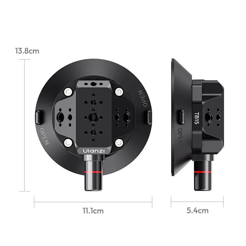 Присоска для камери вакуумна Ulanzi TB15 SuctIon Cup Mount Black (S006) - фото 2 Присоска для камери вакуумна Ulanzi TB15 SuctIon Cup Mount Black (S006) - фото 2