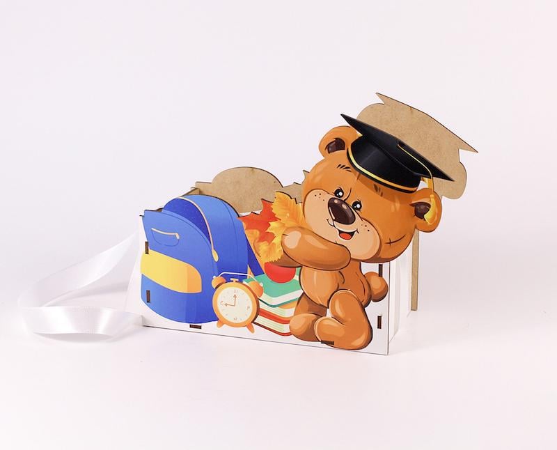 Кашпо "Ведмедик" портфель Блакитний (4096)