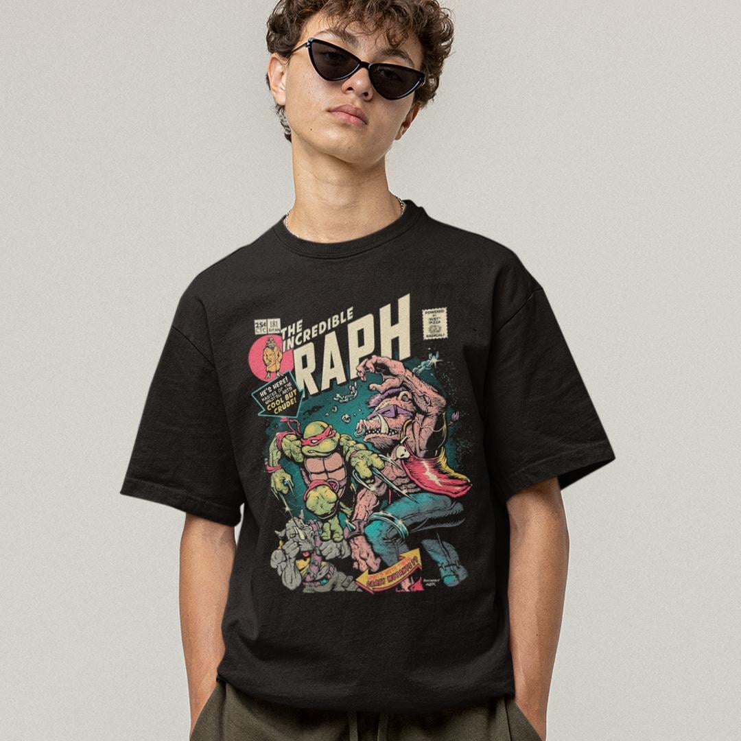 Футболка унисекс Teenage Mutant Ninja Turtles Incredible Raph 4XL Черный (0000008548)
