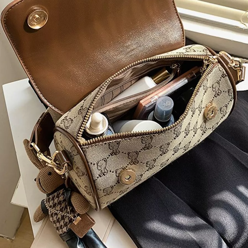 Жіноча сумка крос-боді Beibaobao через плече з брелоком - фото 8