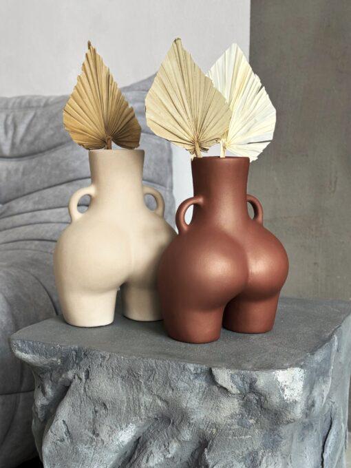 Ваза в форме женской попы Лола 25х18 см Шоколадный - фото 3