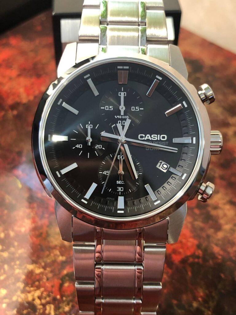 Наручний годинник чоловічий Casio MTP-E510D-1A d 42 мм Чорний (2470742125) - фото 3 Наручний годинник чоловічий Casio MTP-E510D-1A d 42 мм Чорний (2470742125) - фото 3