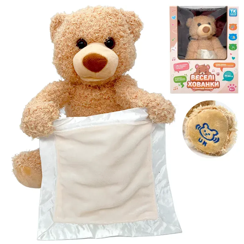 Інтерактивна іграшка м'яка TK Group Ведмедик "Веселі хованки" говорить українською (30101115) - фото 6 Інтерактивна іграшка м'яка TK Group Ведмедик "Веселі хованки" говорить українською (30101115) - фото 6