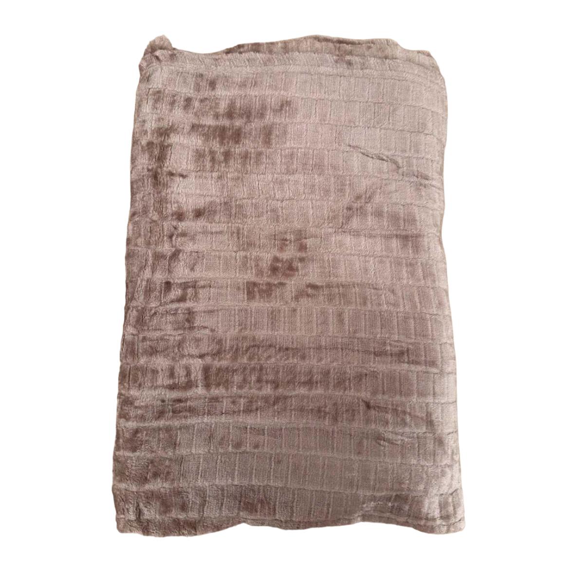 Плед Koloco микрофибра полуторный 150х200 см Коричневый (37403) - фото 1 Плед Koloco микрофибра полуторный 150х200 см Коричневый (37403) - фото 1