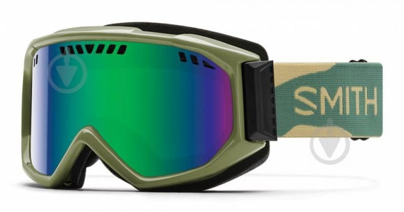 Маска гірськолижна Smith Scope Green Sol-X mirror Khaki (98675)