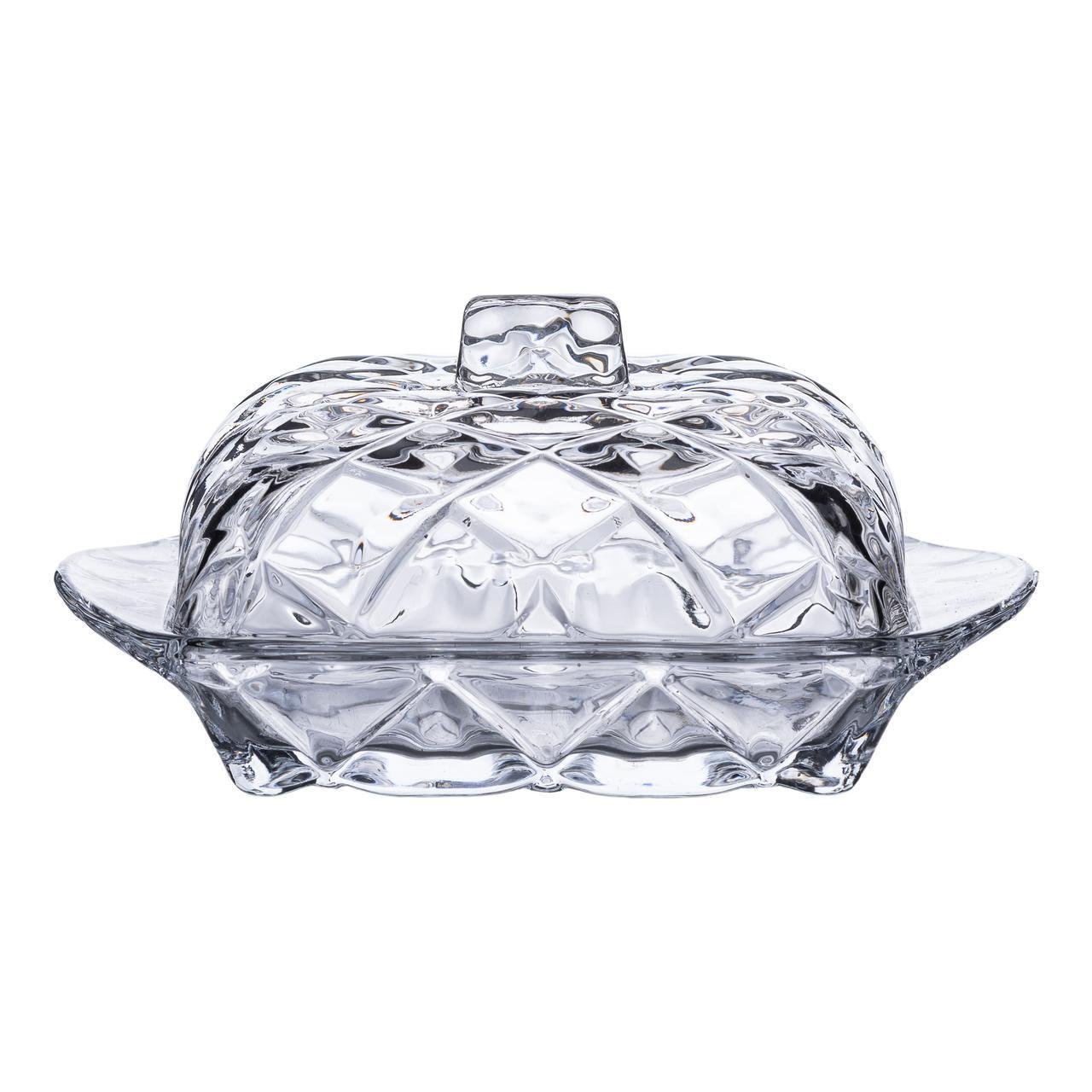 Масленка стеклянная для сливочного масла с крышкой HP-YH-45 16,5х10,5х8 см