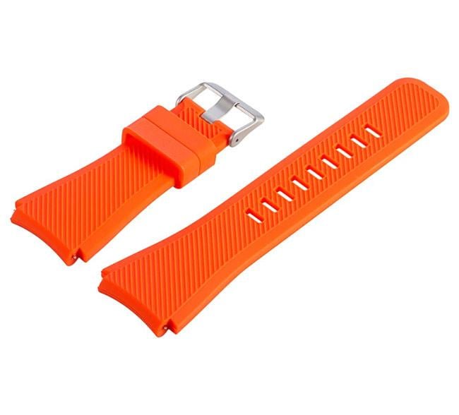 Силиконовый ремешок для часов Samsung Galaxy Watch 46 мм SM-R800 Orange (780406383)