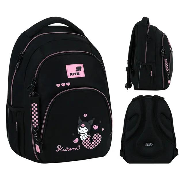 Школьный рюкзак KITE Education teens HK26-905M Kuromi ортопедическая спинка (996201)