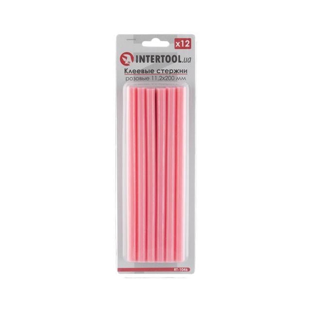 Комплект стрижнів Intertool клейових 112x200 мм 12 шт. Рожевий (RT-1046)