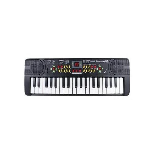 Дитяче піаніно Limo Toy з мікрофоном/на батарейках/37 клавіш/22 мелодії Black (135230) - фото 1