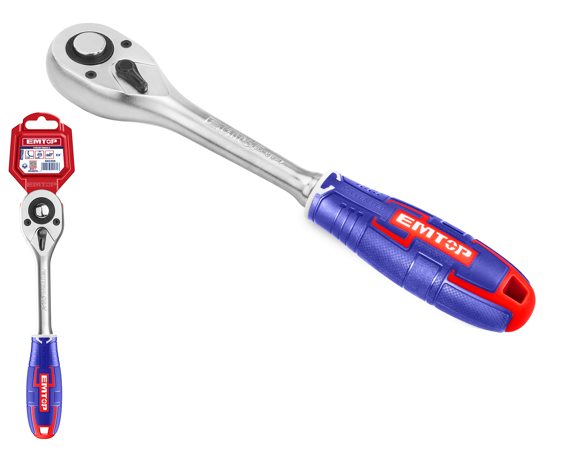 Ключ-трещотка EMTOP ERWH0121 1/2"