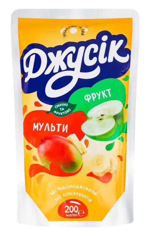 Напиток сокосодержащий Джусік Мультифрукт 200 мл 10 шт. (2831064555)