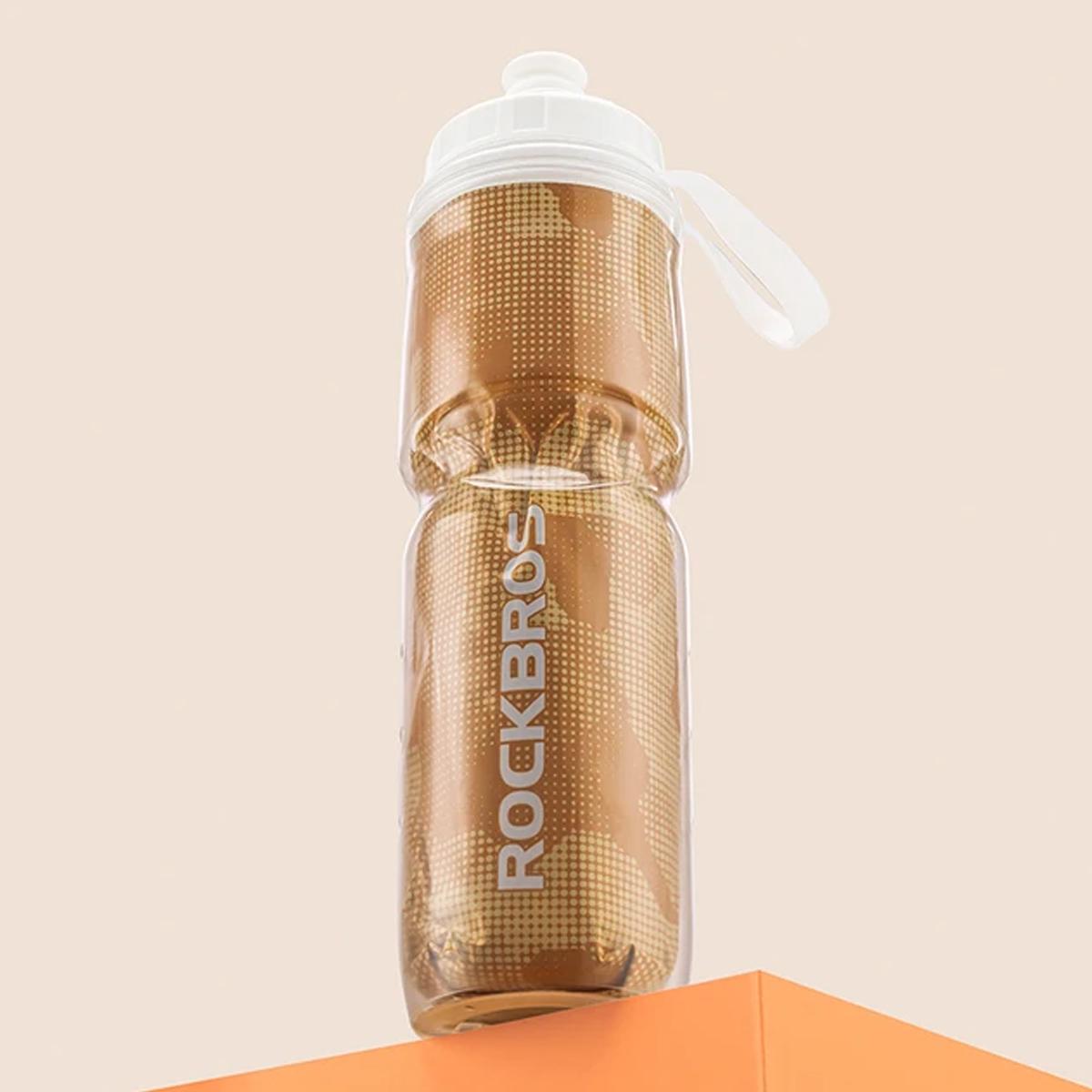 Велофляга термо ROCKBROS CIWB70 з пилозахисним ковпачком Помаранчевий (RB-CIWB70-4766) - фото 2 Велофляга термо ROCKBROS CIWB70 з пилозахисним ковпачком Помаранчевий (RB-CIWB70-4766) - фото 2