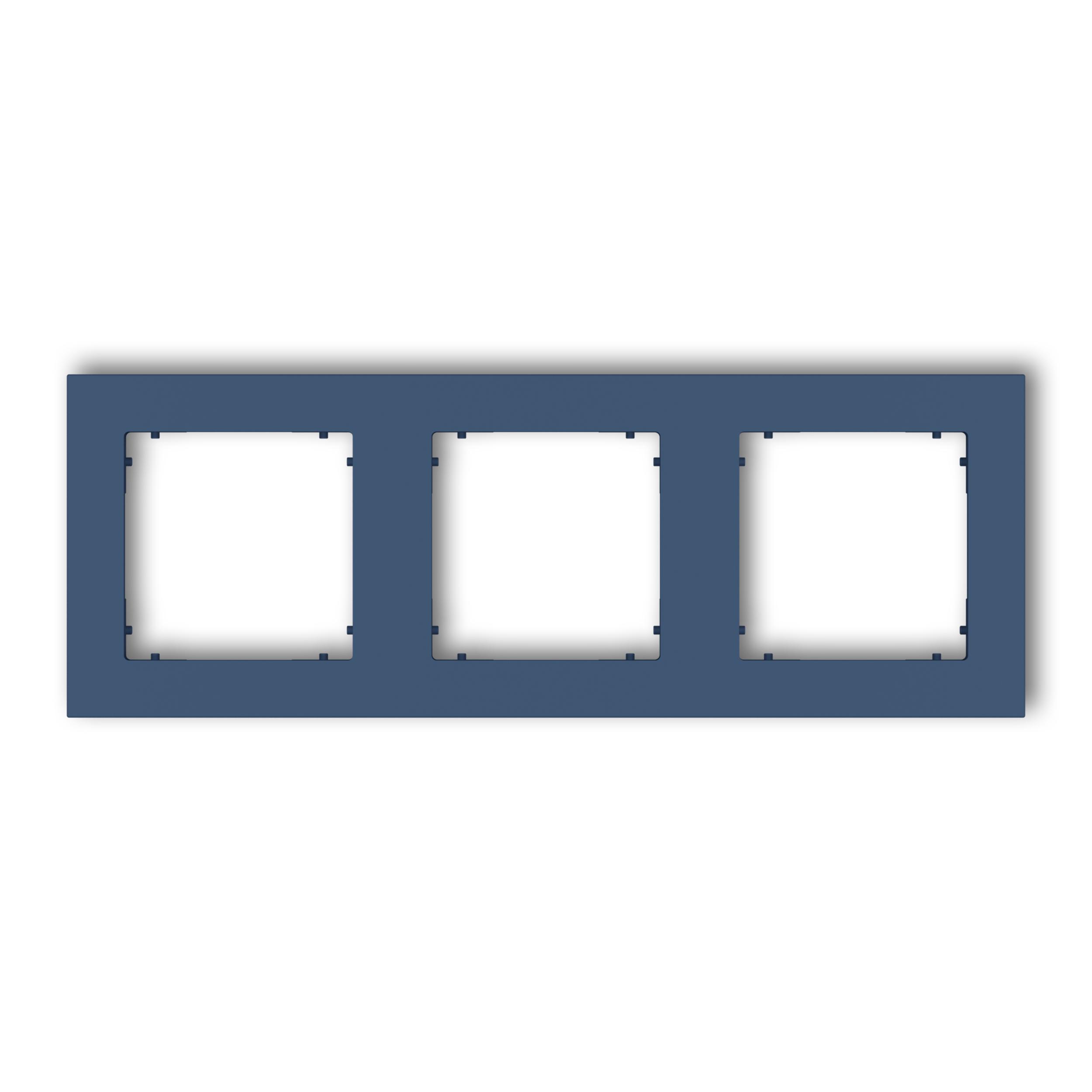 Рамка тройная универсальная Karlik Mini Navy Blue (64MR-3) Рамка тройная универсальная Karlik Mini Navy Blue (64MR-3)